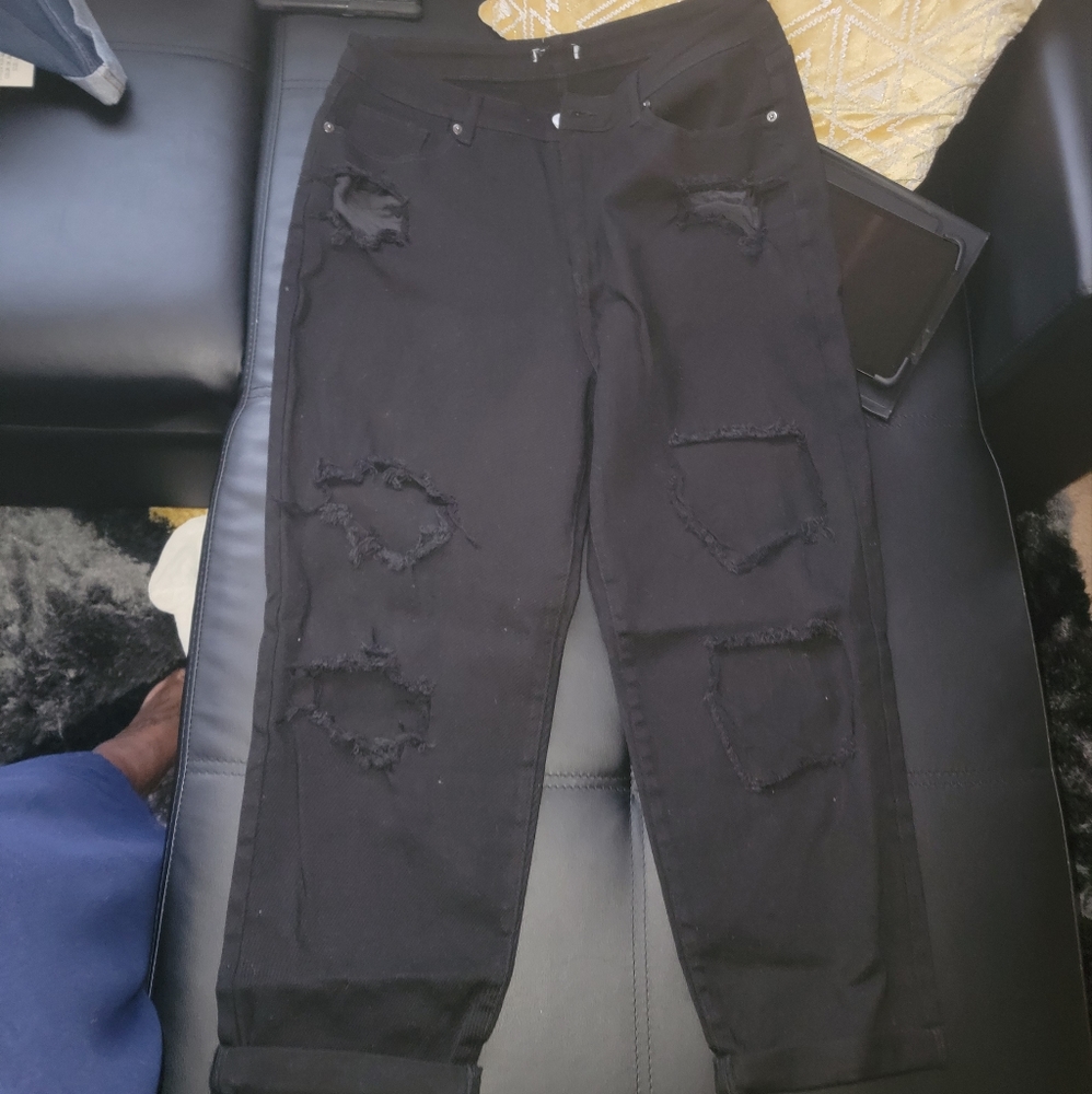 Woman plus size jeans